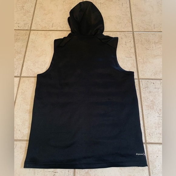 Russell Dri-Power 360 Black Quilted Vest with Hood - Training Fit, Size M - Picture 4 of 6